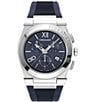 Color:Blue - Image 1 - Men's Vega Chrono Blue Silicone Strap Watch