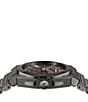 Color:Gunmetal - Image 2 - Men's Vega Chrono Gunmetal Tone Stainless Steel Bracelet Watch