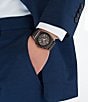 Color:Gunmetal - Image 4 - Men's Vega Chrono Gunmetal Tone Stainless Steel Bracelet Watch
