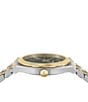 Color:Two Tone - Image 2 - Men's Vega New Quartz Analog Two Tone Stainless Steel Bracelet Watch
