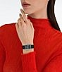 Color:Black - Image 5 - Women's Crystal Quartz Analog Black Leather Strap Watch