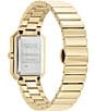 Color:Gold - Image 3 - Women's Crystal Quartz Analog Gold Tone Stainless Steel Bracelet Watch