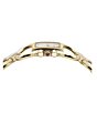 Color:Gold - Image 3 - Women's Double Gancini Mini Quartz Analog Gold Enamel Stainless Steel Bracelet Watch