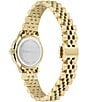 Salvatore Ferragamo Women's Duo Analog Gold Tone Bracelet Watch, Color:Gold - Image 3
