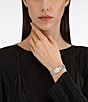 Color:Silver - Image 5 - Women's Duo Mini Quartz Analog Stainless Steel Bracelet Watch