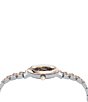 Color:Two Tone - Image 2 - Women's Duo Moonphase Quartz Analog Brown Dial Two Tone Stainless Steel Bracelet Watch