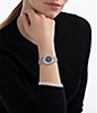 Color:Silver - Image 5 - Women's Ferragamo Elliptical Quartz Analog Stainless Steel Bracelet Watch