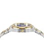 Color:Two Tone - Image 3 - Women's Ferragamo Elliptical Quartz Analog Blue Face Two Tone Stainless Steel Bracelet Watch
