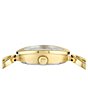 Color:Gold - Image 3 - Women's Gancini Two Hand Quartz Gold Stainless Steel Bracelet Watch