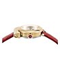 Color:Red - Image 3 - Women's Gancino Quartz Analog Red Snake Leather Strap Watch