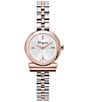 Color:Two Tone - Image 1 - Women's Gancino Quartz Analog Two Tone Stainless Steel Bracelet Watch