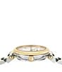 Color:Two Tone - Image 2 - Women's Softy Quartz Analog Two Tone Stainless Steel Bracelet Watch
