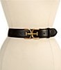 Sam Edelman 1.5#double; EE Leather Logo Belt - Image 1