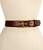 Sam Edelman 1.5#double; EE Leather Logo Belt - Image 2