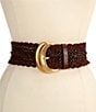 Sam Edelman 2.5#double; Woven Braided Wide Belt - Image 2