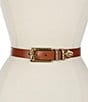 Sam Edelman 25mm Hammered Belt, Color:Light Brown - Image 1
