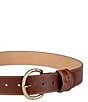 Sam Edelman 40mm Oval Crocodile Embossed Wide Leather Belt - Image 3