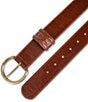 Sam Edelman 40mm Oval Crocodile Embossed Wide Leather Belt - Image 4