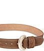 Sam Edelman 45mm Organic Buckle Wide Loop Belt, Color:Tan - Image 3
