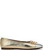 Sam Edelman Alie Cap Toe Metallic Leather Bow Ballet Flats - Image 2