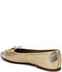 Sam Edelman Alie Cap Toe Metallic Leather Bow Ballet Flats - Image 4
