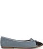 Sam Edelman Alie Cap Toe Velvet Bow Ballet Flats - Image 2