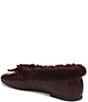 Sam Edelman Alie Cozy Leather Faux Fur Ballet Bow Flats - Image 4