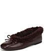 Sam Edelman Alie Cozy Leather Faux Fur Ballet Bow Flats - Image 6