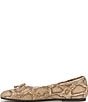 Sam Edelman Alie Snake Print Leather Bow Ballet Flats - Image 5