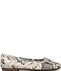 Sam Edelman Alie Snake Print Leather Bow Ballet Flats - Image 2
