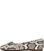 Sam Edelman Alie Snake Print Leather Bow Ballet Flats - Image 5