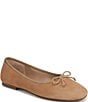 Sam Edelman Alie Suede Bow Detail Ballet Flats - Image 1