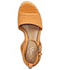 Color:Marigold - Image 6 - April Raffia Braided Platform Woven Espadrille Wedge Sandals