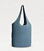 Sam Edelman April Raffia Logo Tote Bag, Color:Blue - Image 2