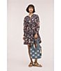 Sam Edelman April Raffia Logo Tote Bag, Color:Blue - Image 5