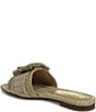 Sam Edelman Bambi Playa Raffia and Fringe Oversized Buckle Slide Sandals - Image 4