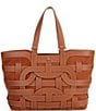 Sam Edelman Bay Large Shopper Tote Bag, Color:Cognac - Image 1