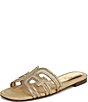 Sam Edelman Bay Metallic Mesh Double E Logo Slide Sandals - Image 6