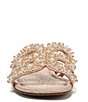 Color:Warm Tan - Image 6 - Bay Perla Beaded Double E Pearl Embellished Slide Sandals