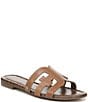 Sam Edelman Bay Leather Double E Logo Slide Sandals - Image 1