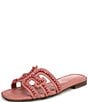 Sam Edelman Bay Tide Beaded Raffia Double E Logo Slide Sandals - Image 6