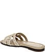 Sam Edelman Bay Tide Beaded Raffia Double E Logo Slide Sandals - Image 4