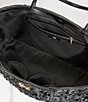 Sam Edelman Bianka Leather Woven Tote Bag, Color:Black - Image 2