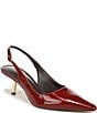 Sam Edelman Bianka Patent Leather Pointed Toe Metallic Heel Slingback Pumps - Image 1