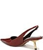 Sam Edelman Bianka Patent Leather Pointed Toe Metallic Heel Slingback Pumps - Image 4