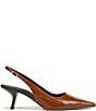 Sam Edelman Bianka Polished Eel Print Leather Pointed Toe Slingback Pumps - Image 2