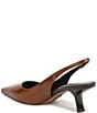 Sam Edelman Bianka Polished Eel Print Leather Pointed Toe Slingback Pumps - Image 4