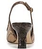 Sam Edelman Bianka Python Print Leather Pointed Toe Slingback Pumps - Image 3