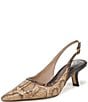 Sam Edelman Bianka Python Print Leather Pointed Toe Slingback Pumps - Image 6