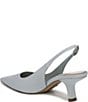 Sam Edelman Bianka Ribbed Silk Pointed Toe Slingback Pumps - Image 4